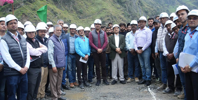 CMD NHPC with Board Members visit CVPPL Projects in Kishtwar